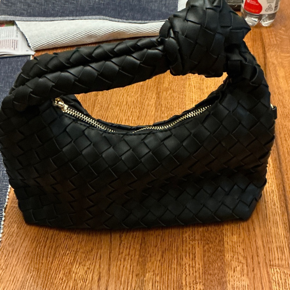 Source Unknown Black Woven Mini Bag - image 4